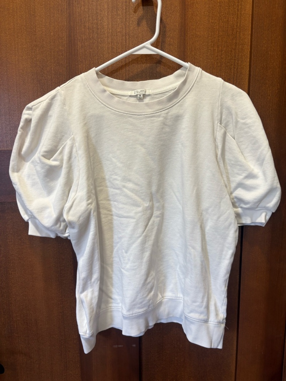 Zsupply Puff Sleeve Sweatshirt Blouse